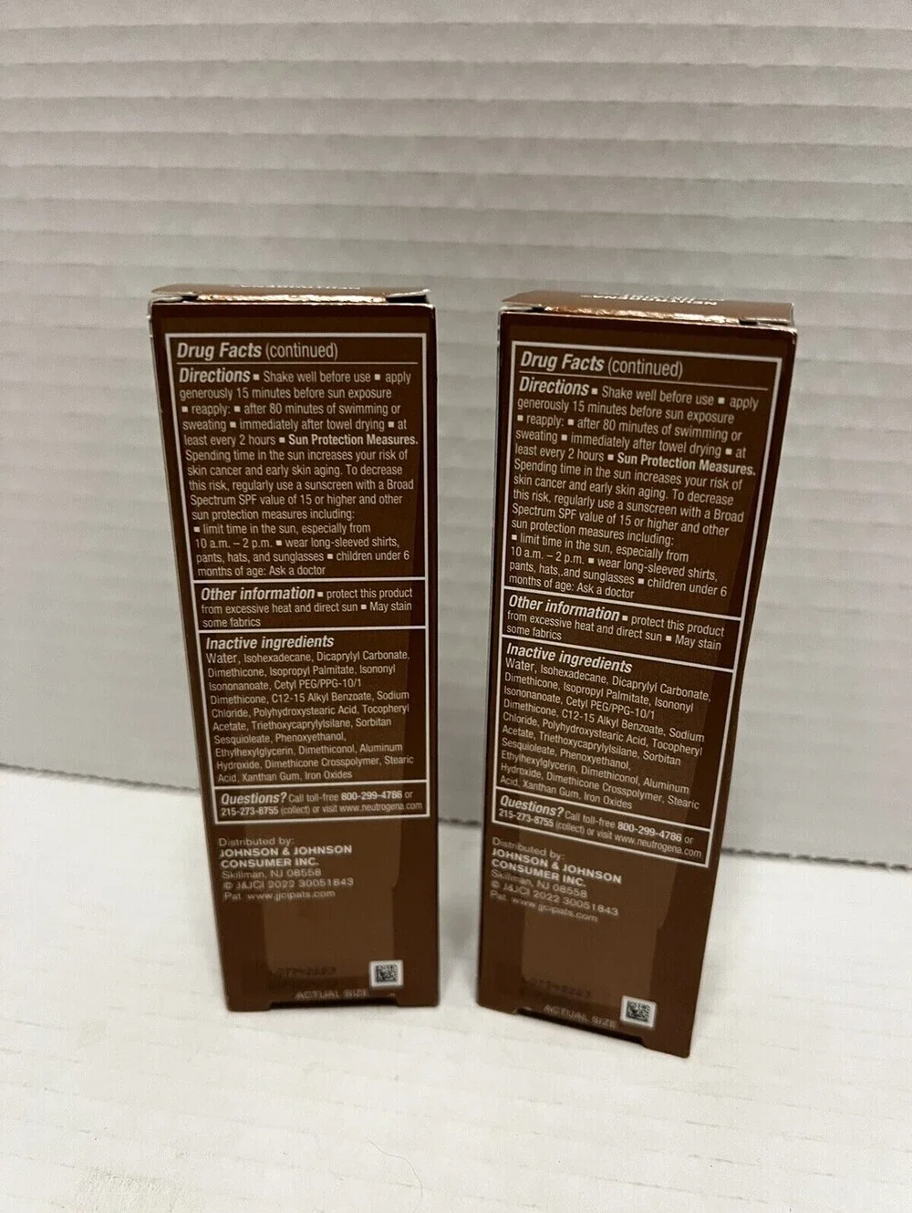 Neutrogena Purescreen+ Mineral UV Tint Face Vitamin E Medium/Deep 2 PK Exp 10/24